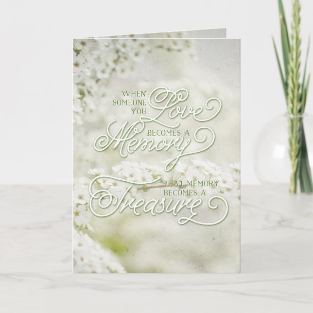 Tarjeta Cuando alguien que amas se convierte en un recuerd (Anverso)