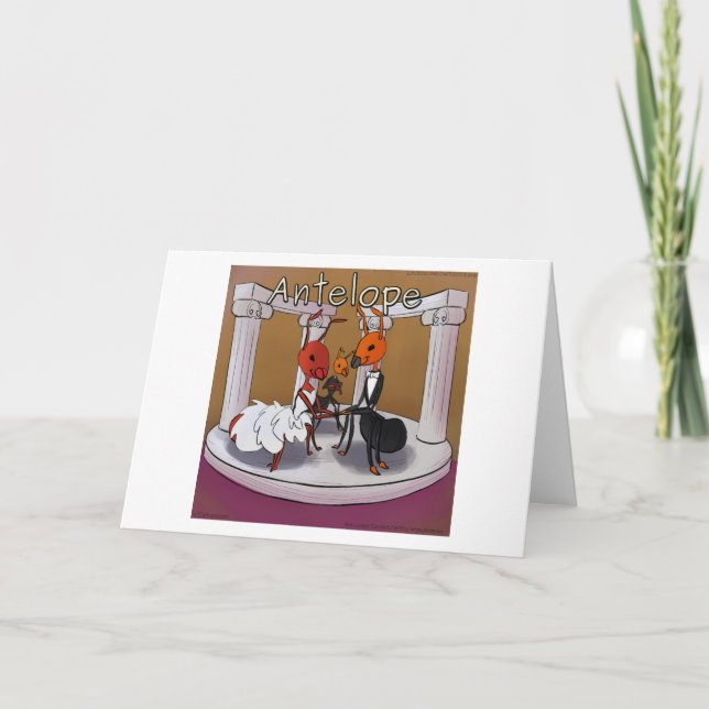 Tarjeta Cuando Ants Elope Rick London Funny Comic (Anverso)