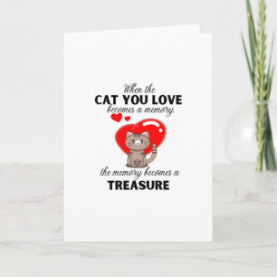 Tarjeta Cuando el gato que amas se convierte en un recuerd