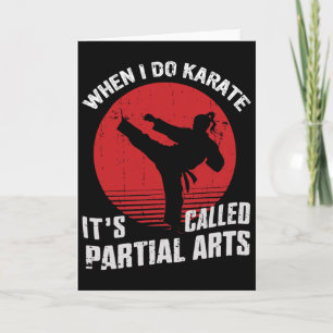 Tarjeta Cuando hago Karate se llama Artes parciales 11