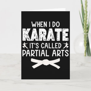 Tarjeta Cuando hago Karate se llama Artes parciales 13