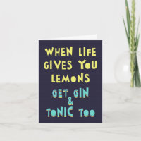 Cuando la vida te da limones, consigue también gin