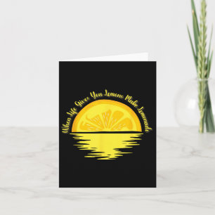 Tarjeta Cuando la Vida te Da Limones Haz... - Limonada 
