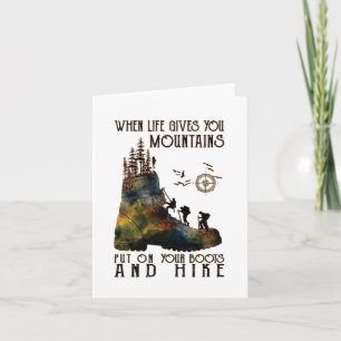 Tarjeta Cuando La Vida Te Da Montañas, Pónganse En Tus Boo