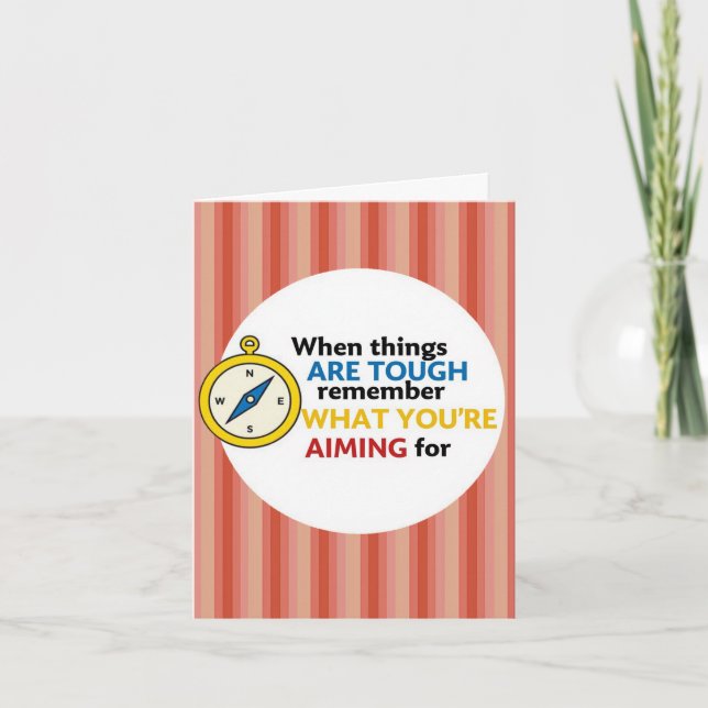 Tarjeta Cuando las cosas son una carta difícil (Anverso)