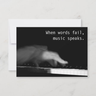 Tarjeta Cuando las palabras fallan, la música habla. Fotog