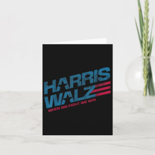 Tarjeta Cuando Luchamos Ganamos Kamala Harris Gata Señora 