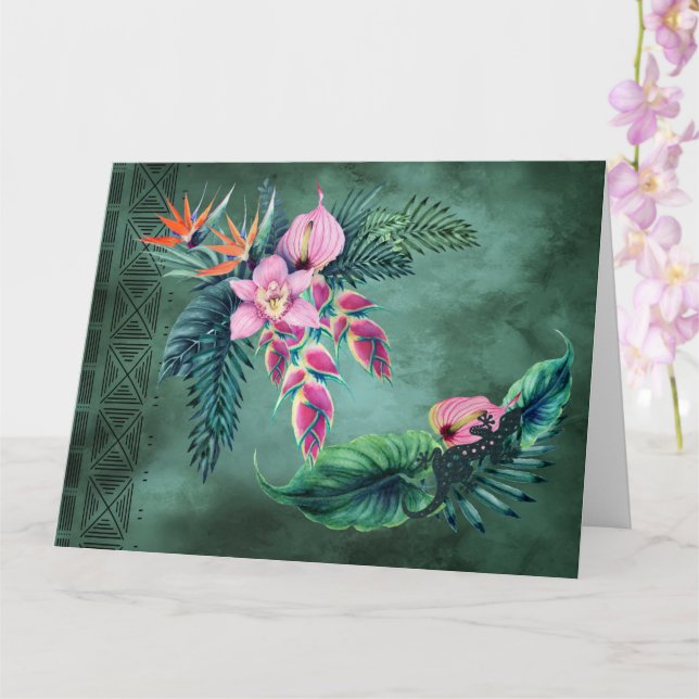 Tarjeta Cuando sueñas en Hawái (Orquídea)