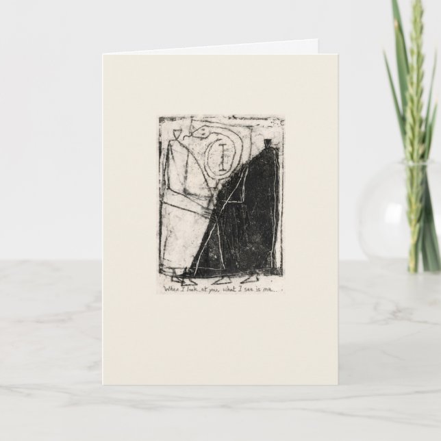 Tarjeta Cuando te miro, lo que veo es yo (Anverso)