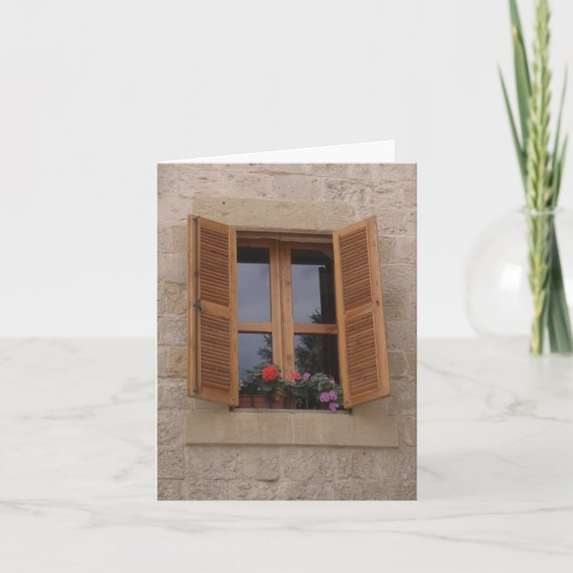 Tarjeta Cuando una puerta se cierra una ventana se abre (Anverso)