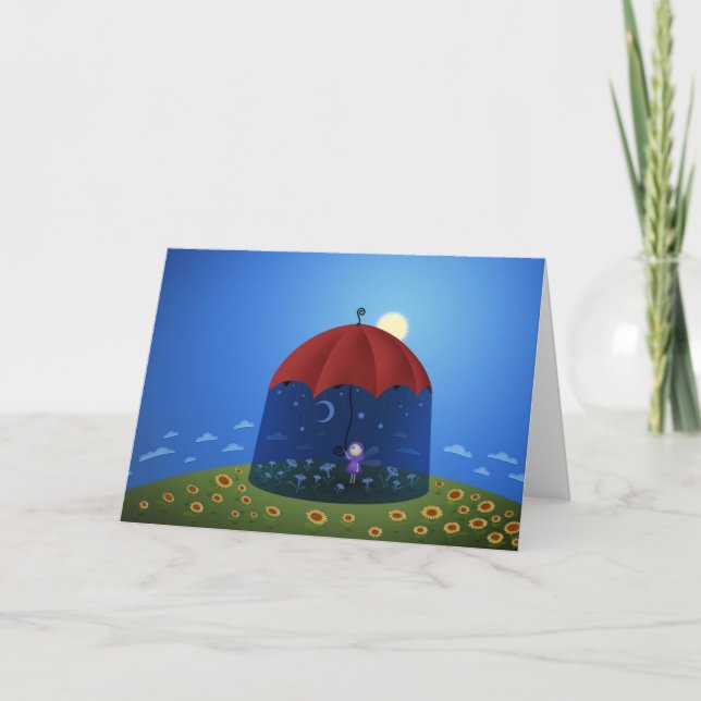 Tarjeta Cuando viene la noche (Anverso)