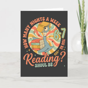 Tarjeta ¿Cuántas noches a la semana deberías leer? 67