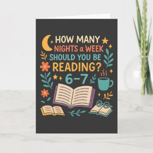 Tarjeta ¿Cuántas noches a la semana deberías leer? 67