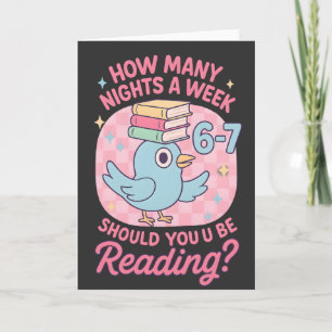 Tarjeta ¿Cuántas noches a la semana deberías leer? 67
