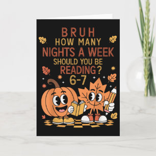 Tarjeta Cuántas Noches a la Semana Deberías Leer 67 Te