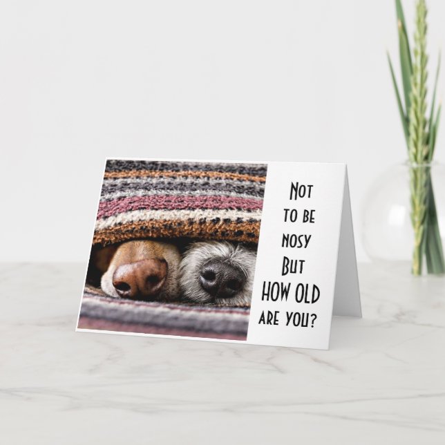 TARJETA *CUÁNTO ANCIANO TIENES?* DICE QUE NOSOTROS PUPS FE (Anverso)