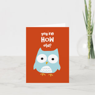 Tarjeta ¿Cuántos años tienes?