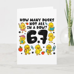 Tarjeta Cuántos Patos No Todos En Una Fila 67 Divertido 6 