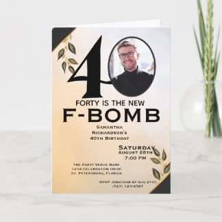 Tarjeta Cuarenta divertidos es la nueva bomba F señoras