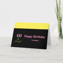 Cuarenta y disfrutándolo Cumpleaños 40 Amarillo Ne