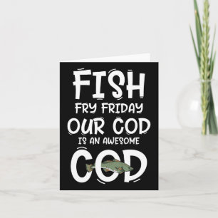 Tarjeta Cuaresma católica y fritura de pescado cuaresmal c