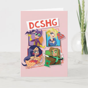 Tarjeta Cuarteto de Chicas Super Héroes de DC