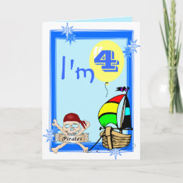 Tarjeta Cuarto cumpleaños