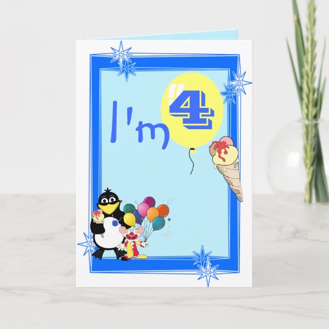 Tarjeta Cuarto cumpleaños (Anverso)