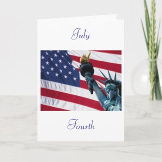 Tarjeta Cuarto de julio