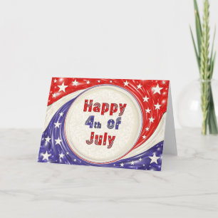 Tarjeta Cuarto feliz de julio