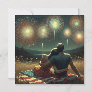 Tarjeta Cuarto romántico de julio