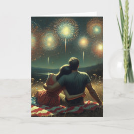 Tarjeta Cuarto romántico de julio