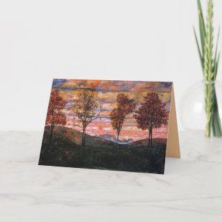 Tarjeta Cuatro árboles