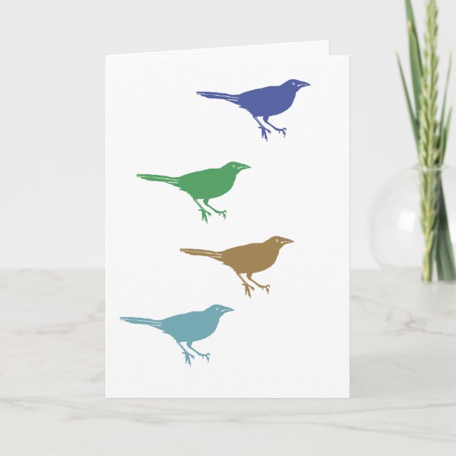 Tarjeta Cuatro Aves (Anverso)