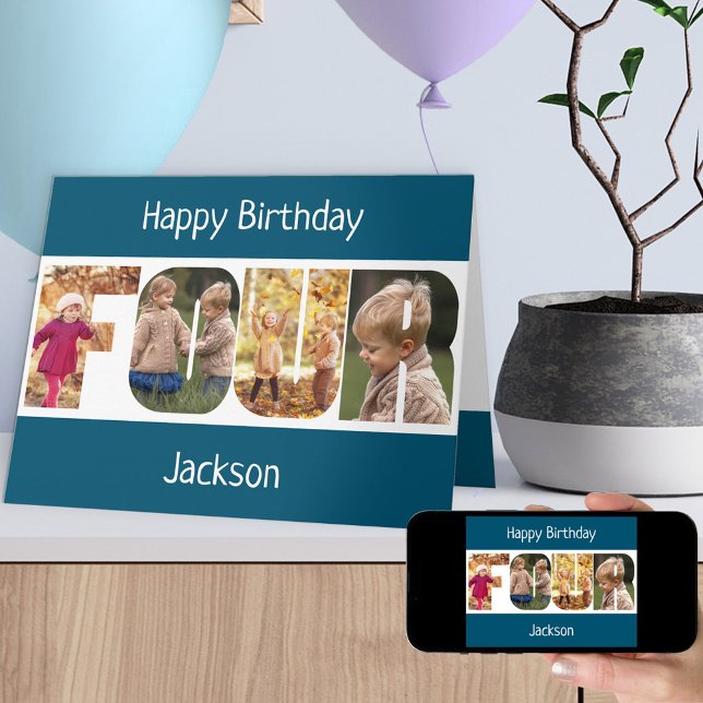 Tarjeta CUATRO Cartas Fotográficas Chicas Rosados 4ª Tarje (Subido por el creador)