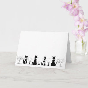 Tarjeta Cuatro gatos negros, Louis Wain