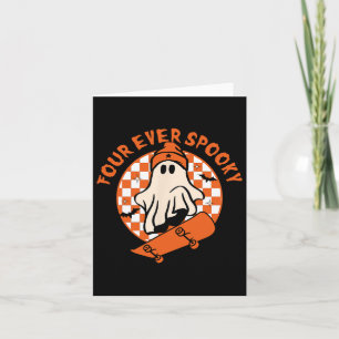 Tarjeta Cuatro patines de patinaje de Halloween de cumplea