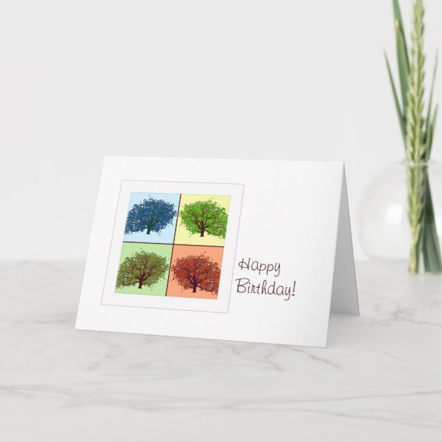 Tarjeta Cuatro robles de temporada (Anverso)