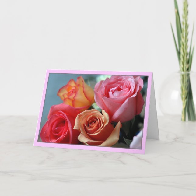 Tarjeta "Cuatro Rosas " (Anverso)