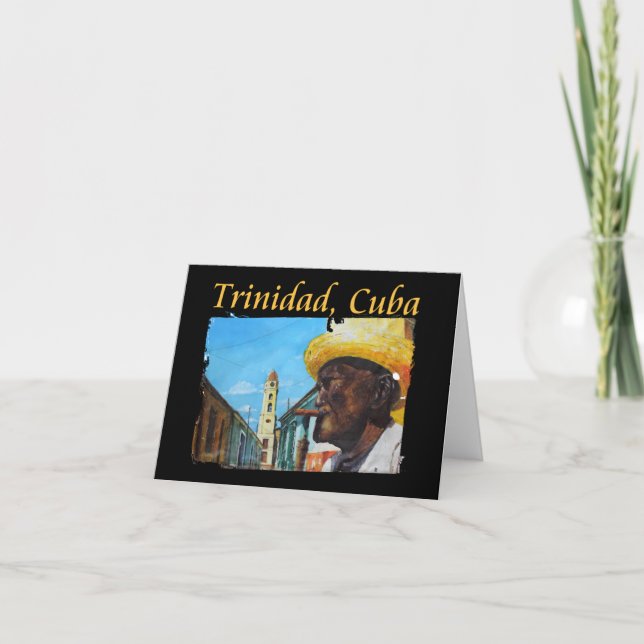 Tarjeta Cuba: El arte del cigarro cubano en Trinidad (Anverso)
