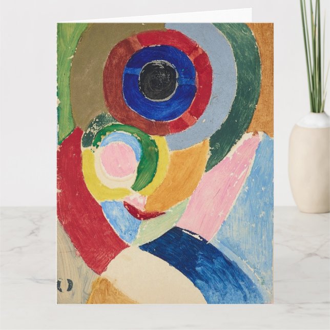 Tarjeta Cubierta autorretrato | Sonia Delaunay-Terk | (Anverso)