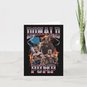 Tarjeta Cubierta de bomba de gimnasio de Donald Pump Trump