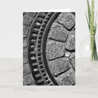 TARJETA CUBIERTA DEL AGUJERO DEL HOMBRE, ESTRASBURGO,