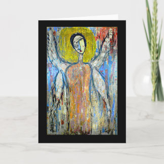 Tarjeta cubista del ángel