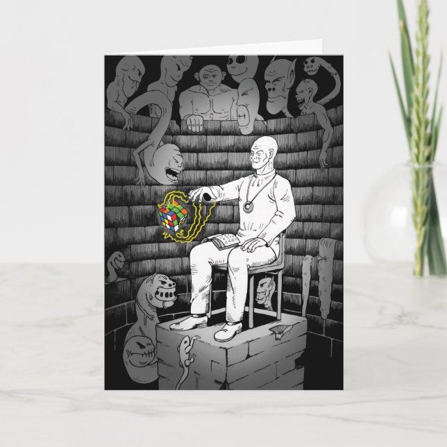 Tarjeta Cubo mágico y monstruos (Anverso)