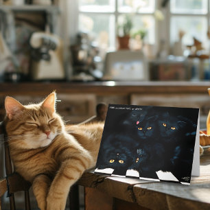 Tarjeta Cuchillo de gato negro