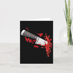 Tarjeta Cuchillo En El Ck Halloween Asesinato Costume