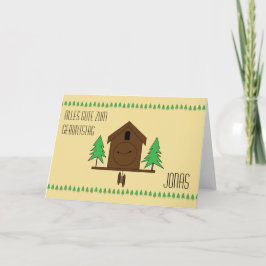 Tarjeta Cuckoo Clock German Happy Birday