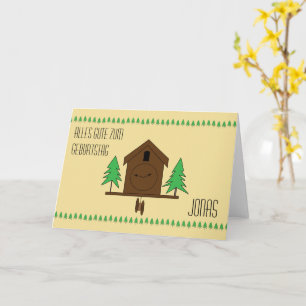 Tarjeta Cuckoo Clock German Happy Birday