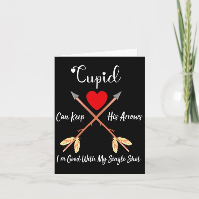 Tarjeta Cud Can Keep His Arrows Anti Valentines Day Sin  (Anverso)